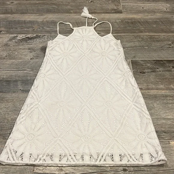 Lilly Pulitzer White Delray Diamond Floral Lace Dusk Mini Dress / Swim Cover New - Picture 10 of 12